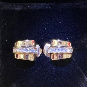 Dior Vintage Clip On Gold Plated Earrings